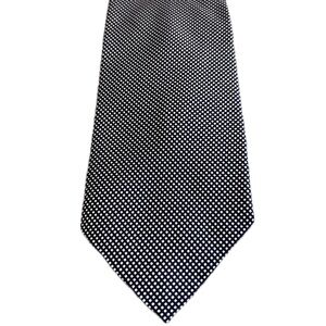 Bert Pulitzer Classic Black Tie with White Microdot Pattern